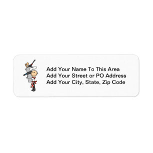 Chef With Pots and Pans Return Address Label