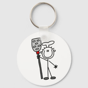 Chef With Spatula Key Ring
