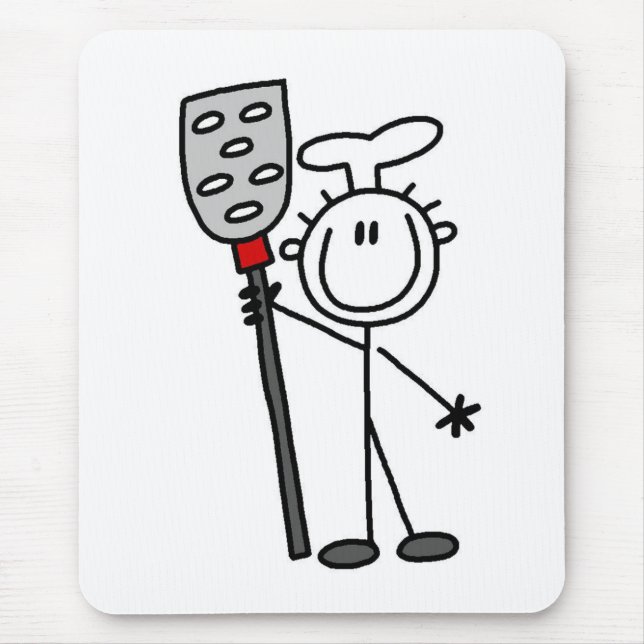 Chef with Spatula Mouse Pad (Front)