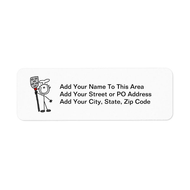 Chef With Spatula Return Address Label (Front)