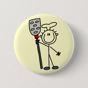 Chef with Spatula Tshirts and Gifts 6 Cm Round Badge