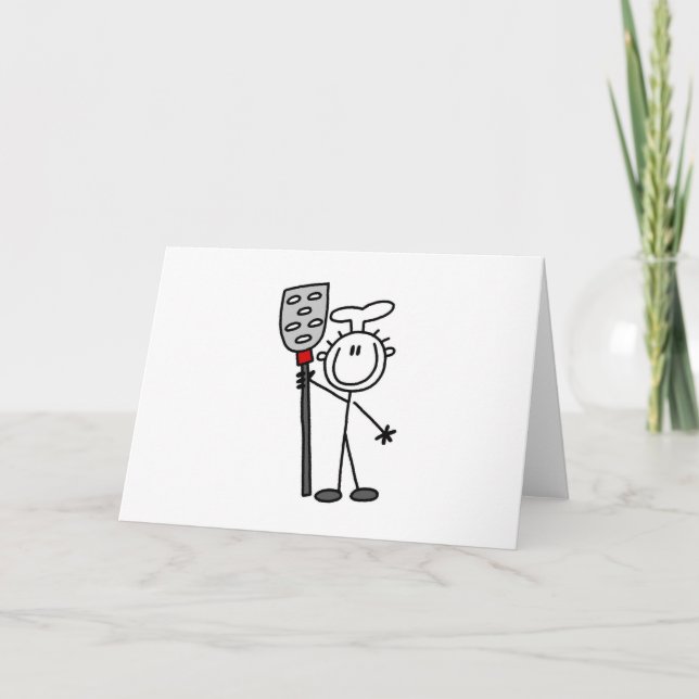 Chef with Spatula Tshirts and Gifts Card (Front)