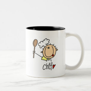 Chef With Spoon Tshirts and Gifts Two-Tone Coffee Mug