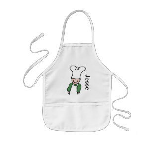 Chef with your name on it - Personalised Kids Apron