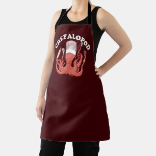 Chefalopod   Octopus Chef Funny Pun Apron