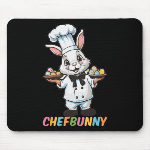 Chefbunny Cook Hare Funny Easter Day Men Women Eas Mouse Pad