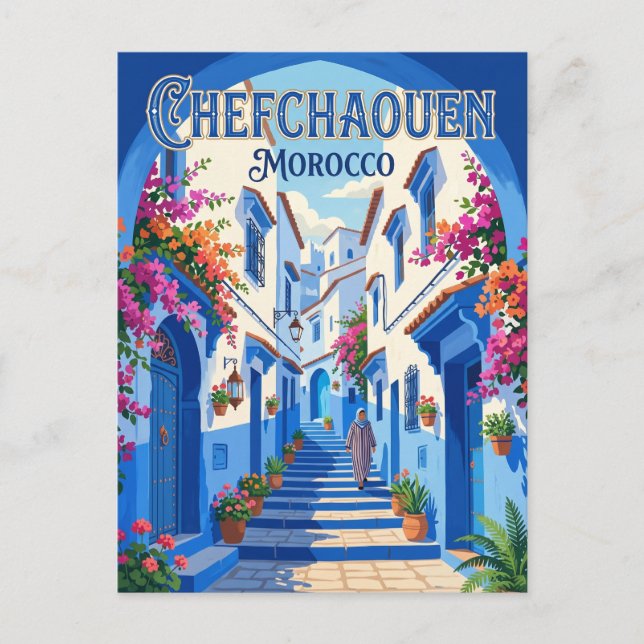 Chefchaouen Medina Morocco Postcard (Front)