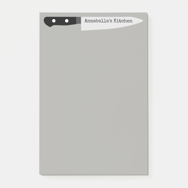 Chef's Carving Knife Personalise Post-it Notes (Front)