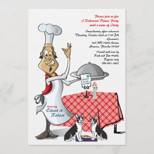 Chef's Choice Rehearsal Dinner Customised Final Invitation