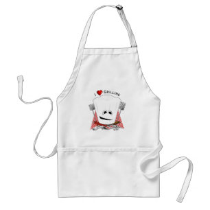 Chefs Hat and BBQ Tools Grilling Standard Apron