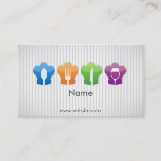 Chef's Hat and Utensils Business Card