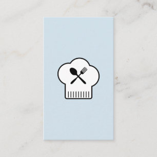 Chefs Hat Silverware Business Card