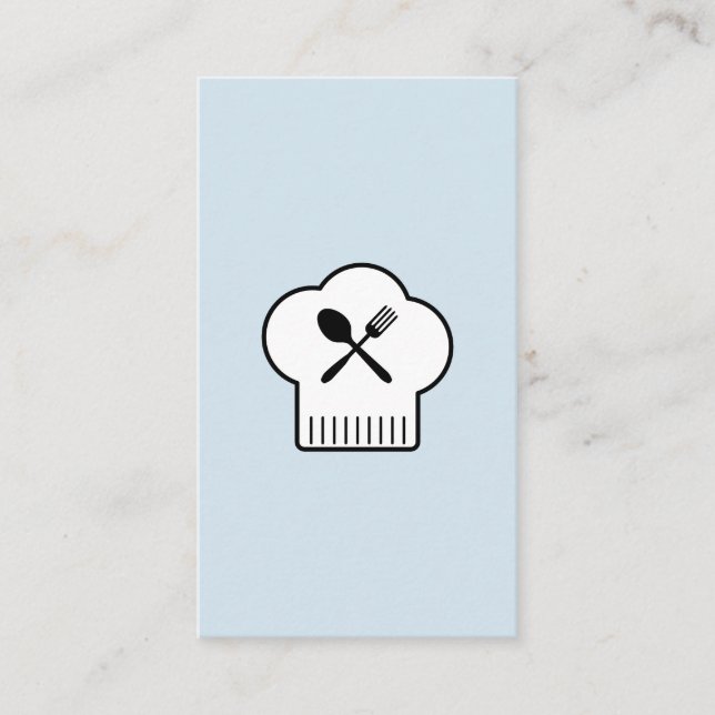 Chefs Hat Silverware Business Card (Front)