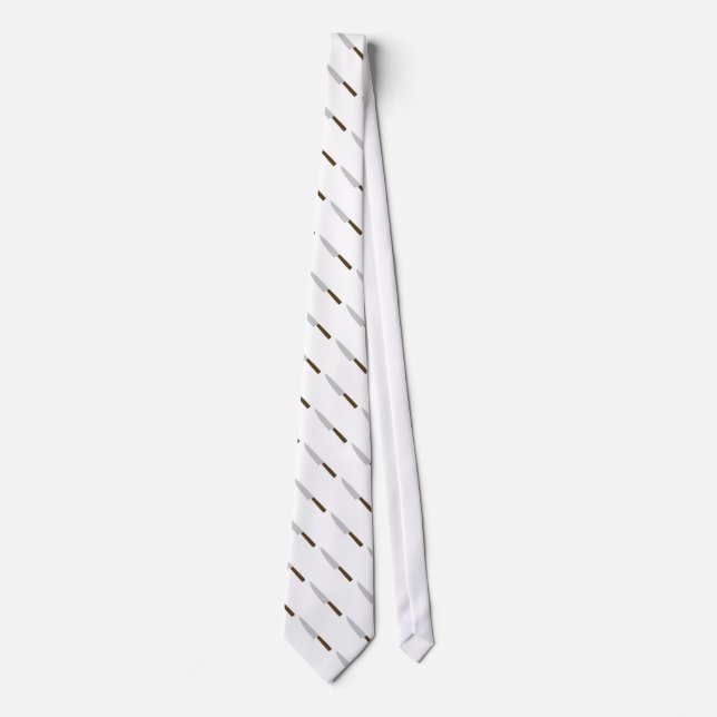 chefs kitchen knife icon tie (Front)