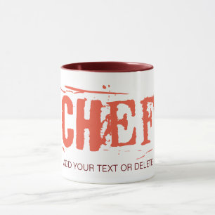 Chef's Mug. Great Gift Idea. Customisable Template Mug