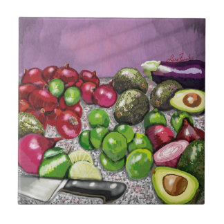 'Chef's Prep' still life Ceramic Tile