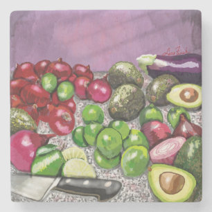 'Chef's Prep' still life Stone Coaster
