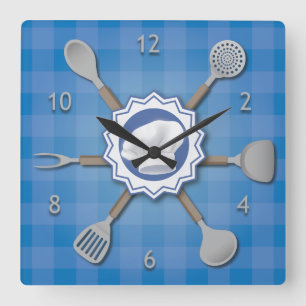 Chefs Time Square Wall Clock