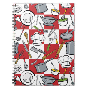 Chefs Tools Chequerboard Notebook