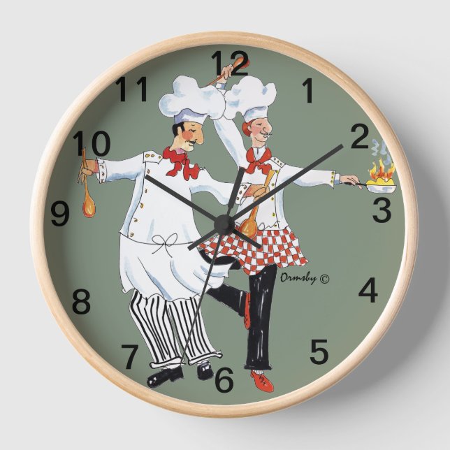 Chefs- wall clock (Front)