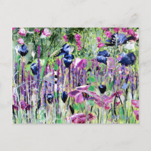 Cheleea flowers oil painting postcard