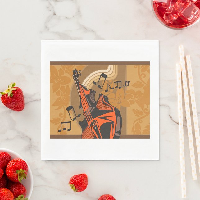 Chello Musical Instrument Paper Napkins (Creator Uploaded)