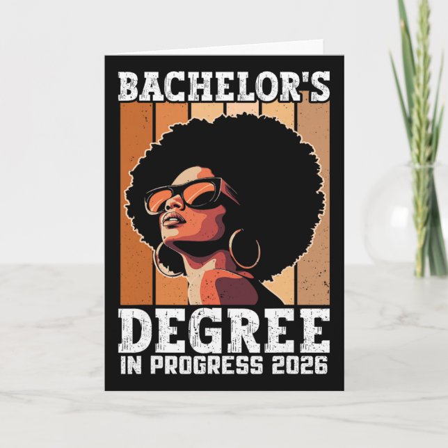 Chelor Chelors Degree In Process 2026 Graduation  Card (Front)