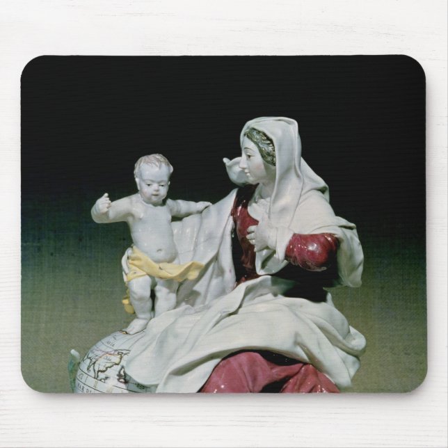 Chelsea figure of Madonna and Child Mouse Pad (Front)