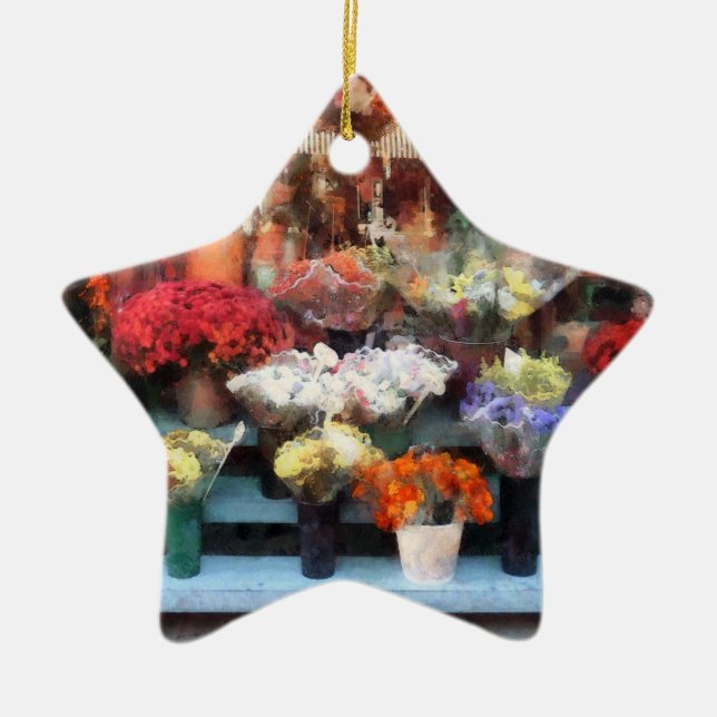 Chelsea Flower Shop Ceramic Ornament (Front)