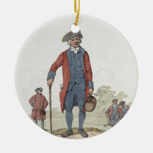 Chelsea Pensioner, from 'Costume of Great Britain' Ceramic Ornament