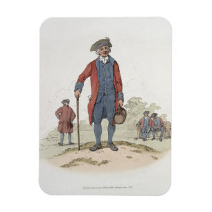 Chelsea Pensioner, from 'Costume of Great Britain' Magnet