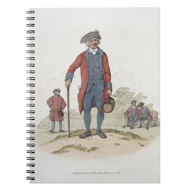 Chelsea Pensioner, from 'Costume of Great Britain' Notebook (Front)