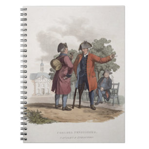 Chelsea Pensioners, Cavalry and Infantry, from 'Co Notebook