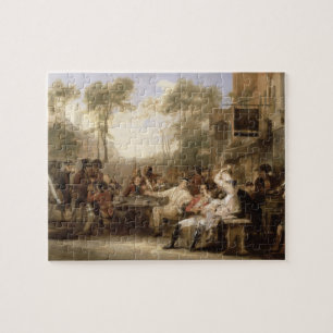 Chelsea Pensioners Receiving the Gazette Announcin Jigsaw Puzzle