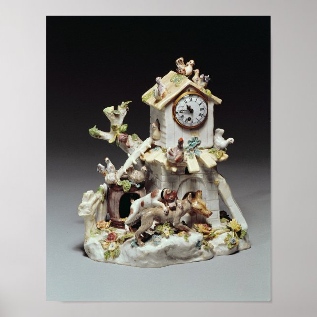 Chelsea porcelain farmyard clock case poster (Front)