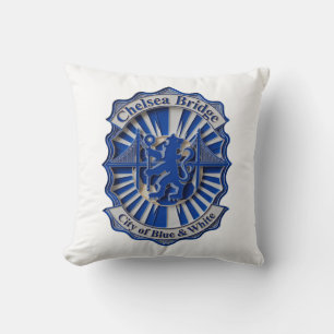 Chelsea Royal Blue Bridge, Vibrant Football Gift Cushion