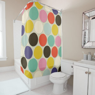 chelsea spot cream shower curtain
