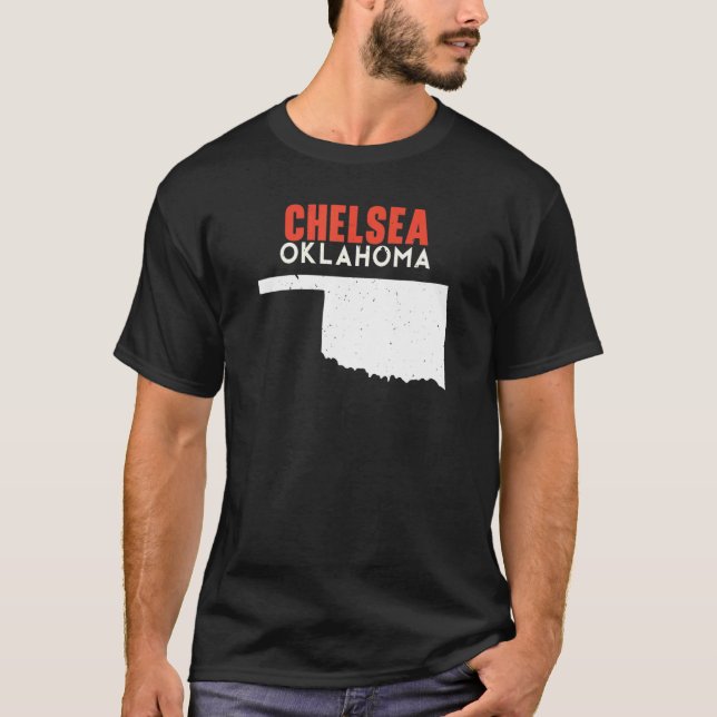 Chelsea USA State America Travel Oklahoman T-Shirt (Front)