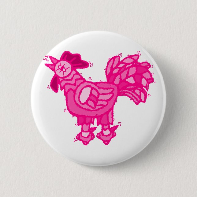 Chelsie Chicken 6 Cm Round Badge (Front)