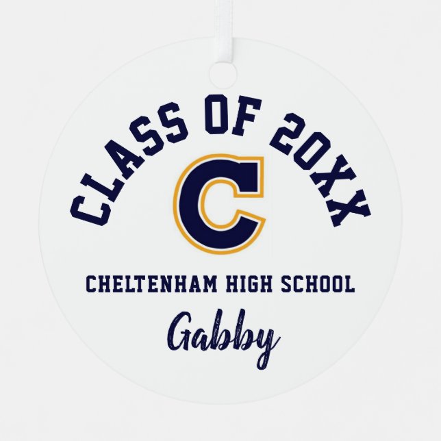 Cheltenham High School Ornament Christmas Holiday (Front)