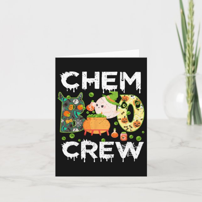 Chem Boo Crew Halloween Chemist Match  Card (Front)