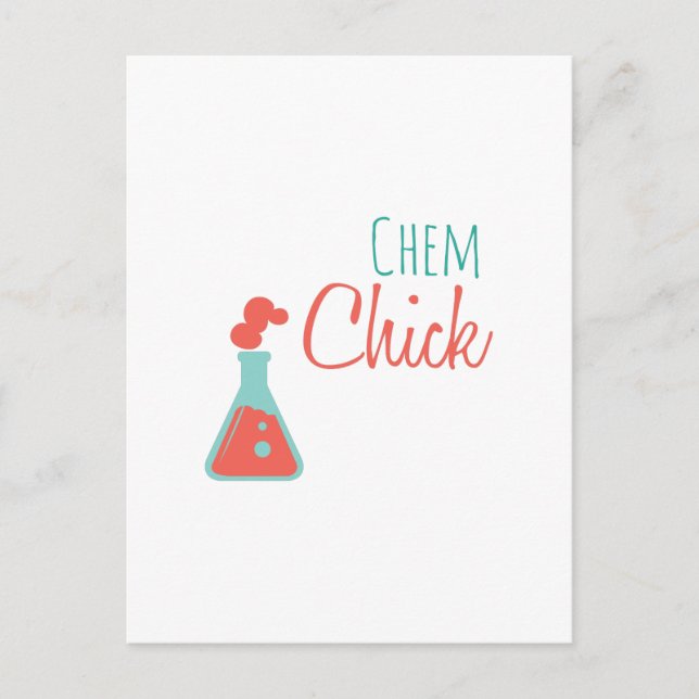 Chem Chick Postcard (Front)