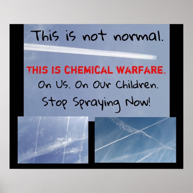 Chem Trail Educational Poster (Front)