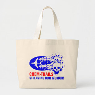 Chem Trails Large Tote Bag