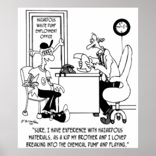 Chemical Cartoon 8791 Poster