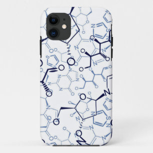 Chemical Chemistry Symbols Background Pattern iPhone 11 Case