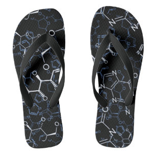 Chemical Chemistry Symbols Background Pattern Thongs