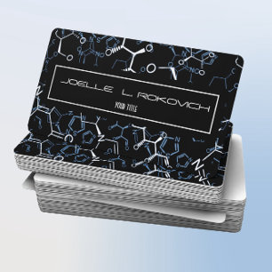 Chemical Chemistry Symbols Business Card Template