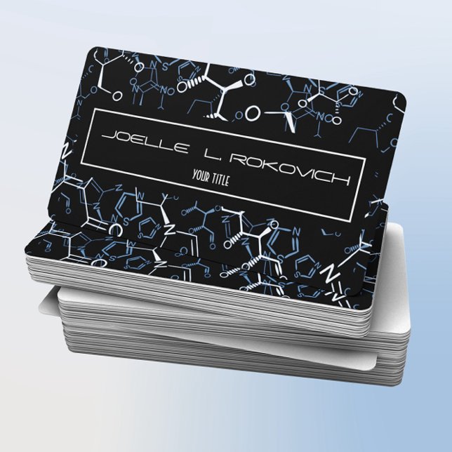 Chemical Chemistry Symbols Business Card Template (Creator Uploaded)