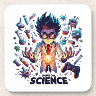 Chemical Concoction Game On, Science Theme Coaster
